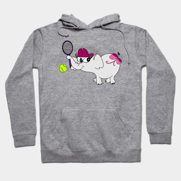 Tennis Champion Hoodie by DitzyDonutsDesigns